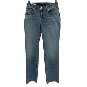 7 For All Mankind Women Calie Straight Ankle Blue 25